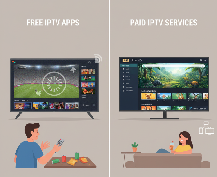 Free IPTV apps vs Paid Services: What You Lose or Gain